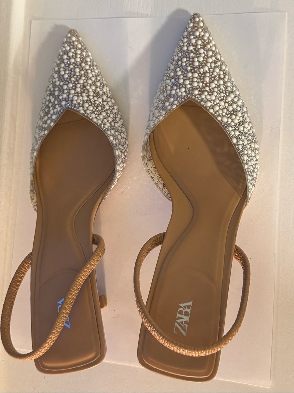 Zara Pearl heeled slingbacks - Picture 5 of 8